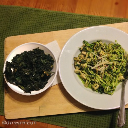 zoodles with kale